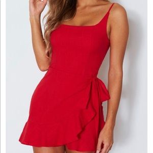 White fox boutique Bet On Me Mini Dress Red